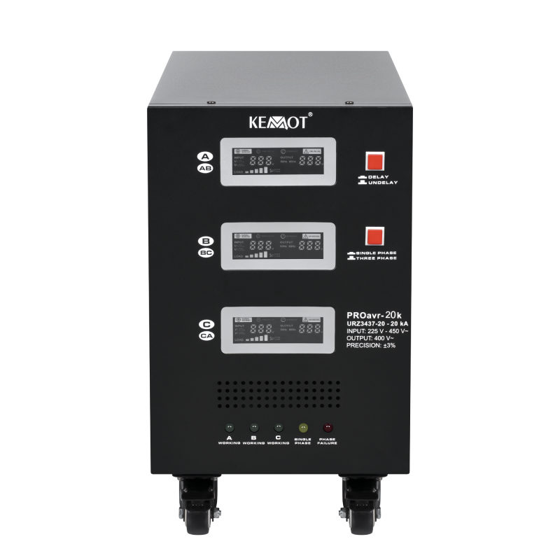 Automatyczny trójfazowy stabilizator napięcia KEMOT PROavr-20k