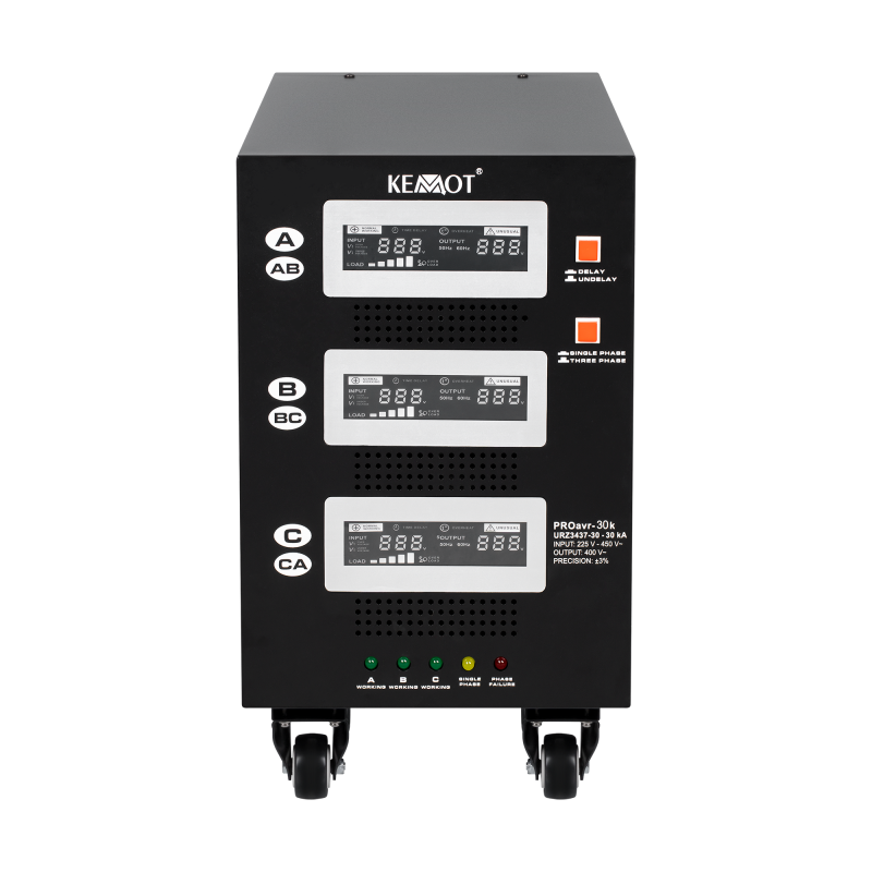 Automatyczny trójfazowy stabilizator napięcia KEMOT PROavr-30k