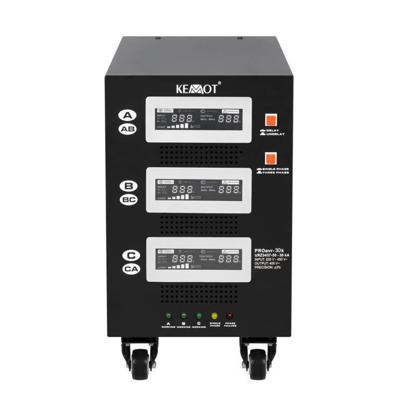 Automatyczny trójfazowy stabilizator napięcia KEMOT PROavr-30k