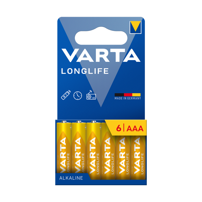 Bateria alkaliczna VARTA LR03 LONGLIFE 6szt./bl.