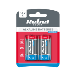 Baterie alkaliczne REBEL EXTREME LR14 2szt/bl.