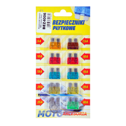 Bezpieczniki samochodowe MIDI zestaw 10szt.-blister