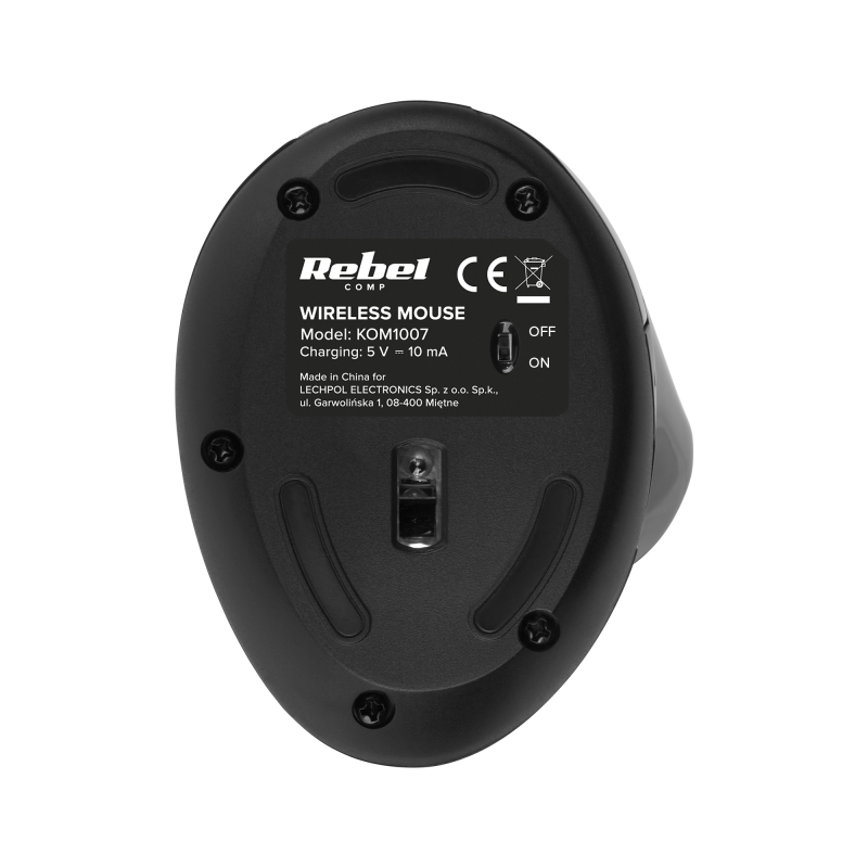 Bezprzewodowa mysz pionowa Rebel WM500