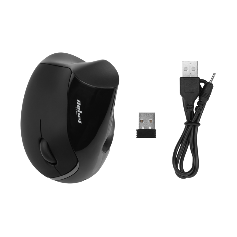 Bezprzewodowa mysz pionowa Rebel WM500