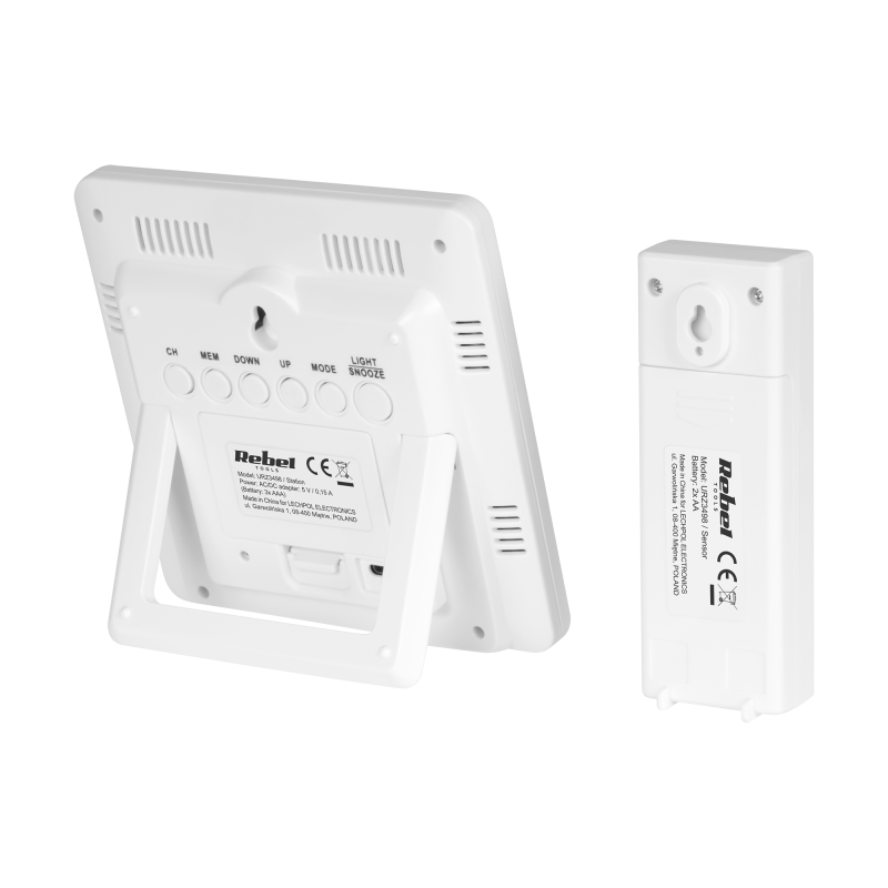 Bezprzewodowa stacja pogodowa z czujnkiem zewnetrznym ( kolorowy wyświetlacz)