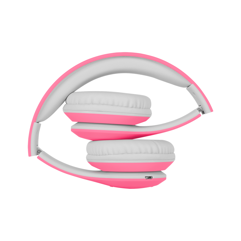 Bezprzewodowe słuchawki nauszne dla dzieci Kruger&Matz model Street Kids , kolor różowy