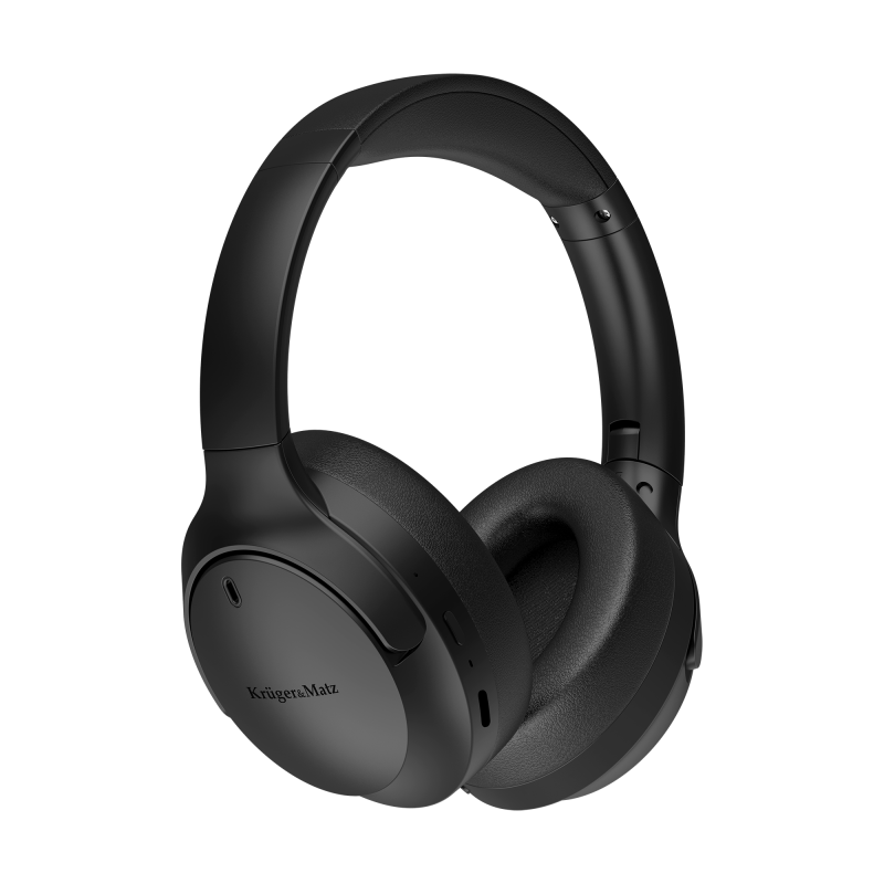 Bezprzewodowe słuchawki nauszne z ANC , Kruger&Matz Street 4 , czarne