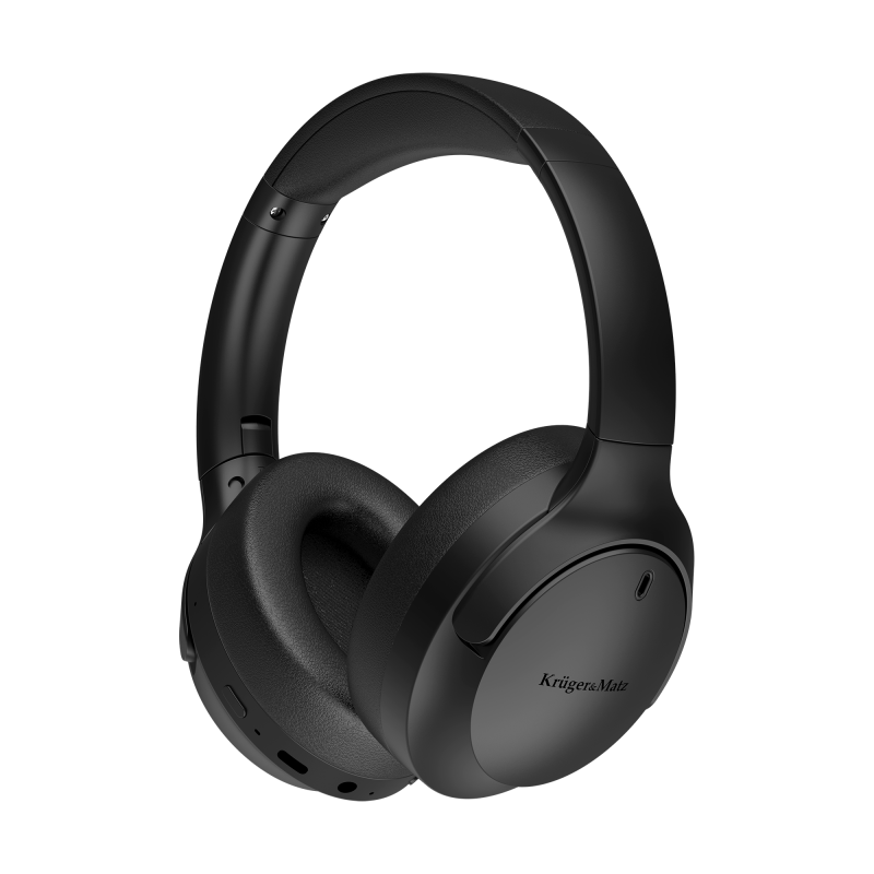 Bezprzewodowe słuchawki nauszne z ANC , Kruger&Matz Street 4 , czarne