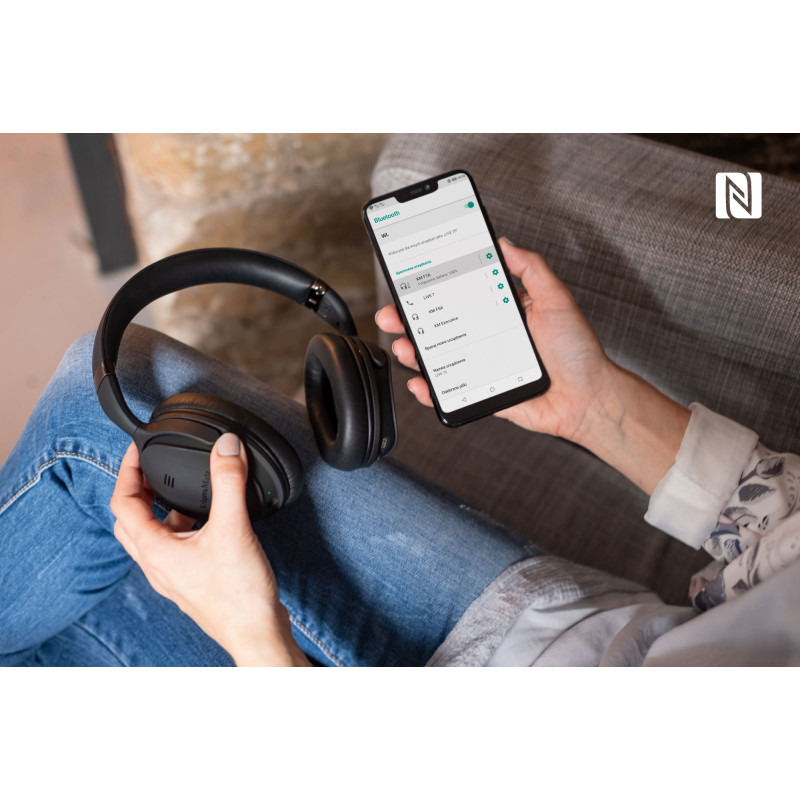 Bezprzewodowe słuchawki nauszne z ANC Kruger&Matz F7A