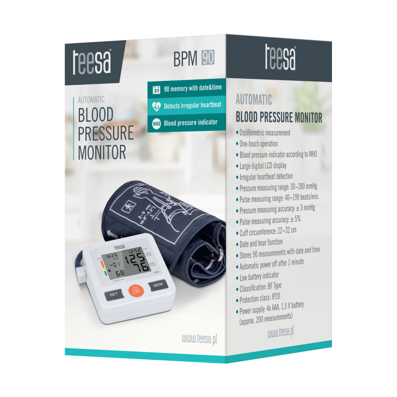 Ciśnieniomierz naramienny automatyczny BPM90