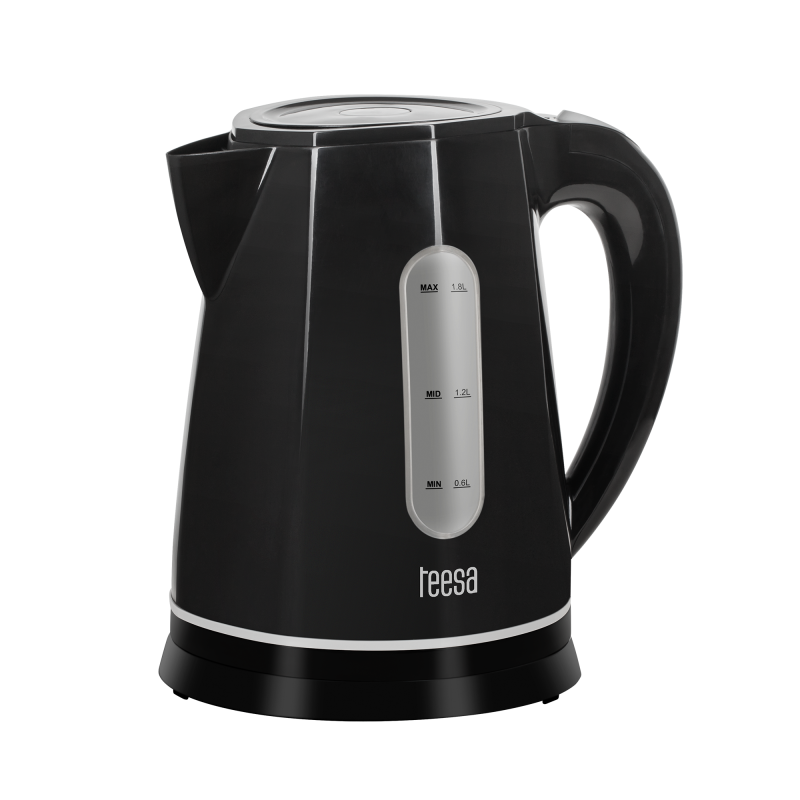 Czajnik elektryczny TEESA, 2200 W, czarny, 1,8L