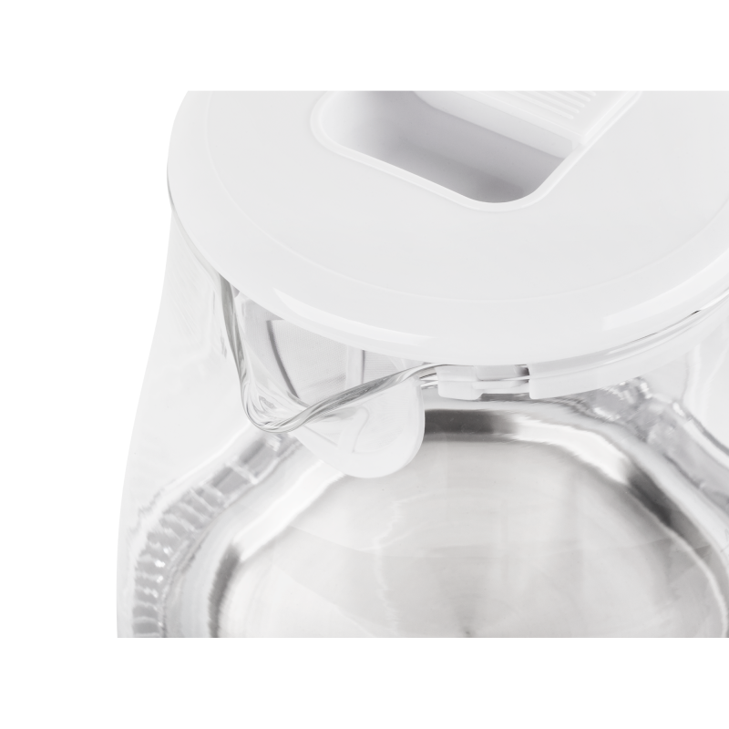 Czajnik elektryczny TEESA, szklany, 2000 W, biały, 1,7 L