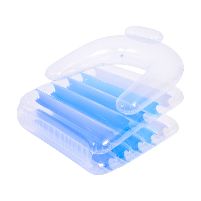 Dmuchany materac składany SUNCLUB niebieski