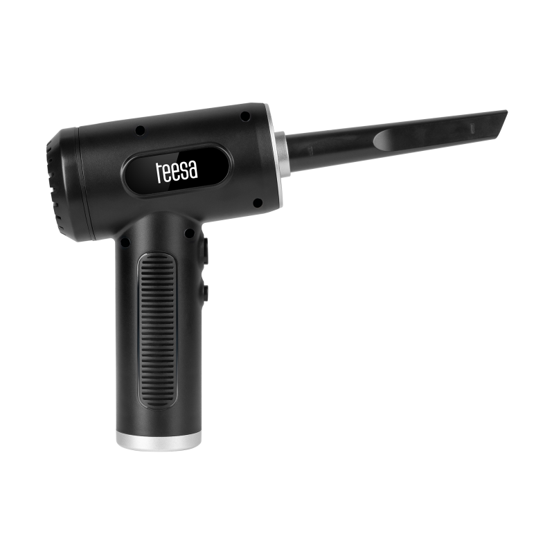 Dmuchawa , kompresor , 3 poziomy , latarka , 75W, 5 końcówek, bateria 6 000 mAh, TEESA