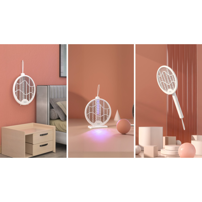 Elektryczna łapka / lampka na owady składana 3w1 TEESA