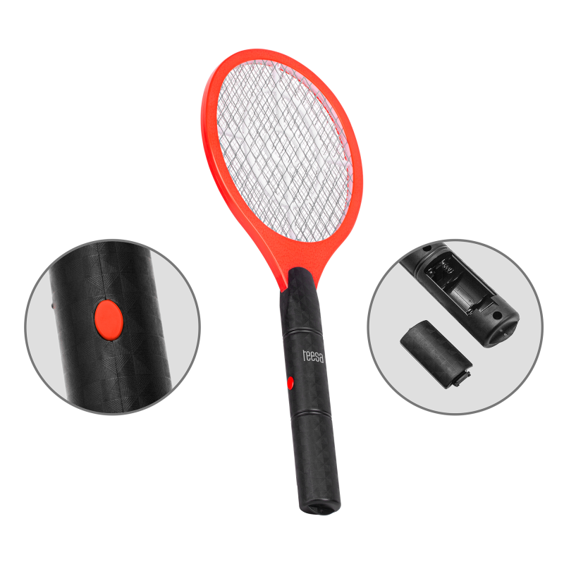 Elektryczna łapka na owady TEESA - czerwona