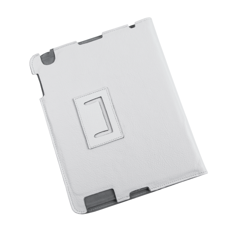 Etui dedykowane do Apple iPad 2 skóra białe naturalna