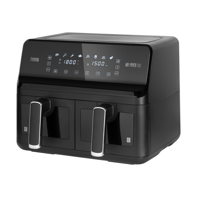 Frytkownica beztłuszczowa TEESA AIR FRYER DUAL POT XXL 8L 2700W