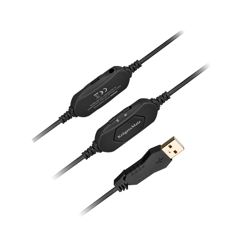 Gamingowe słuchawki nauszne dla dzieci Kruger&Matz Gamer Kids, kolor czarny