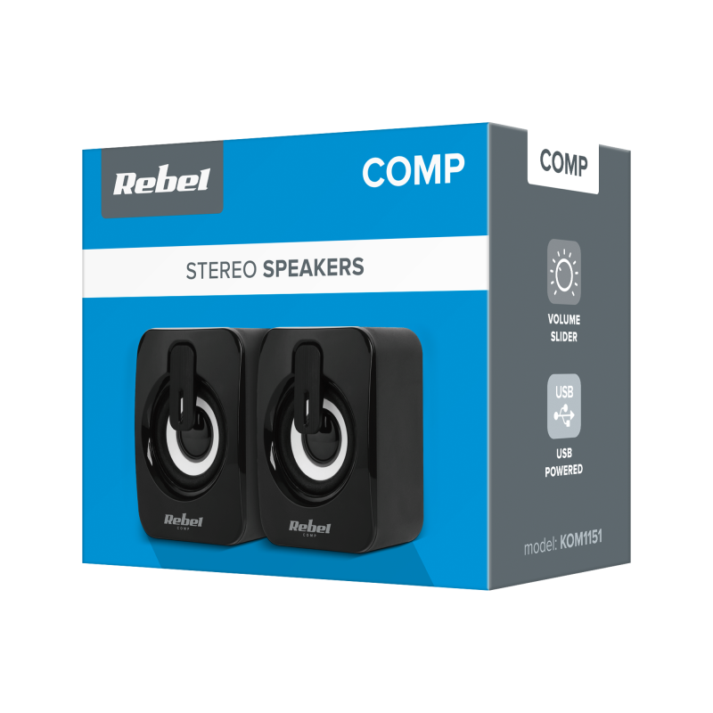 Głośniki komputerowe 2.0 Rebel CS-15