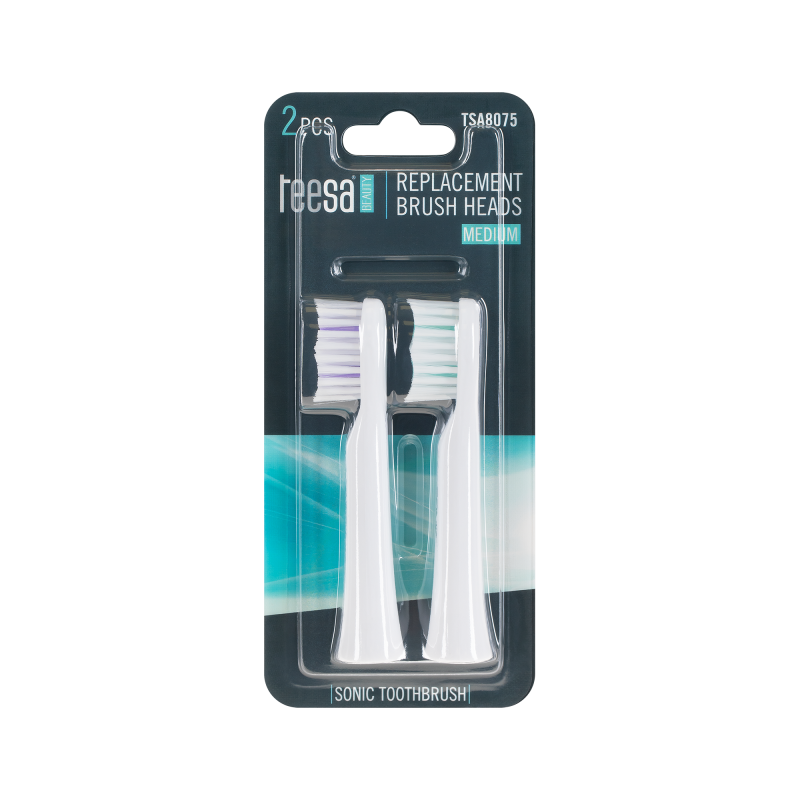 Główki do szczoteczki sonicznej TEESA SONIC LITE medium komplet