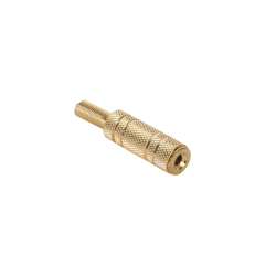 Gniazdo Jack 3.5mm st. kabel gold