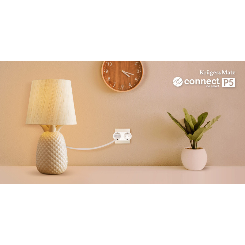 Gniazdo podwójne WiFi Kruger&Matz Connect P5 Tuya