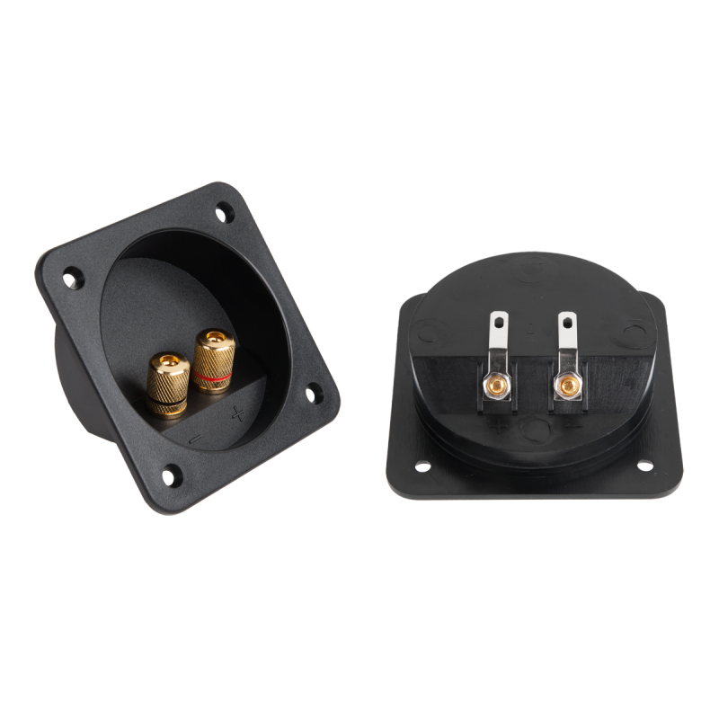 Gniazdo terminal głośnikowe x2 banan A