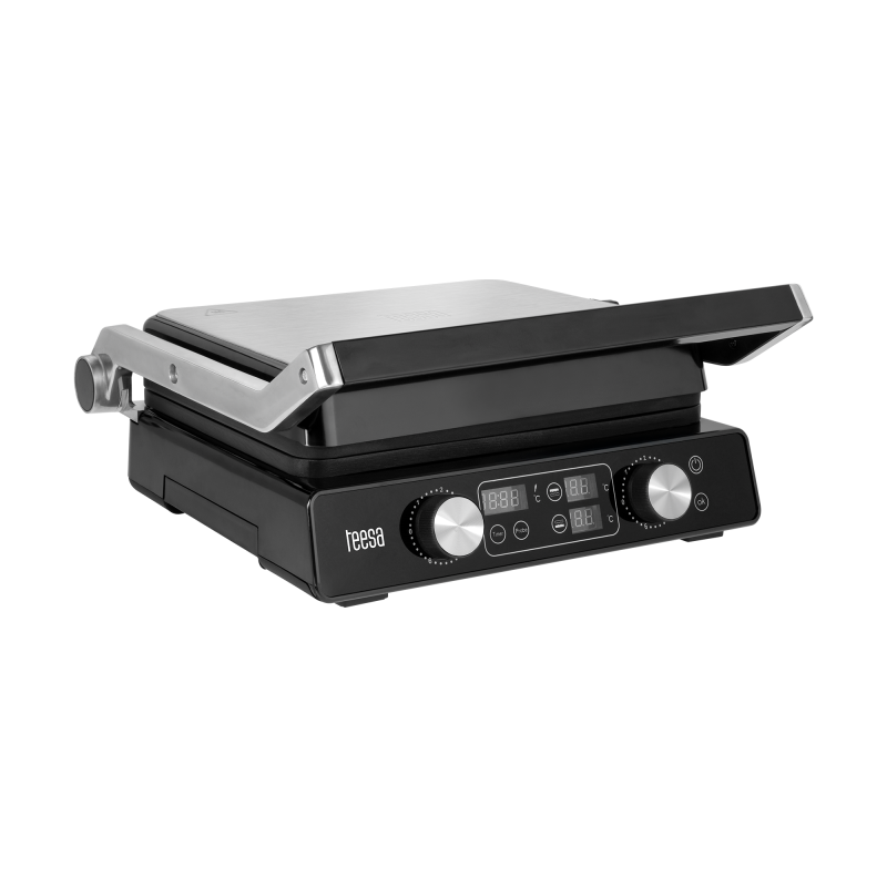 Grill elektryczny TEESA , panini grill , opiekacz, 3 pozycje , wyjmowane wkłady, 2000W
