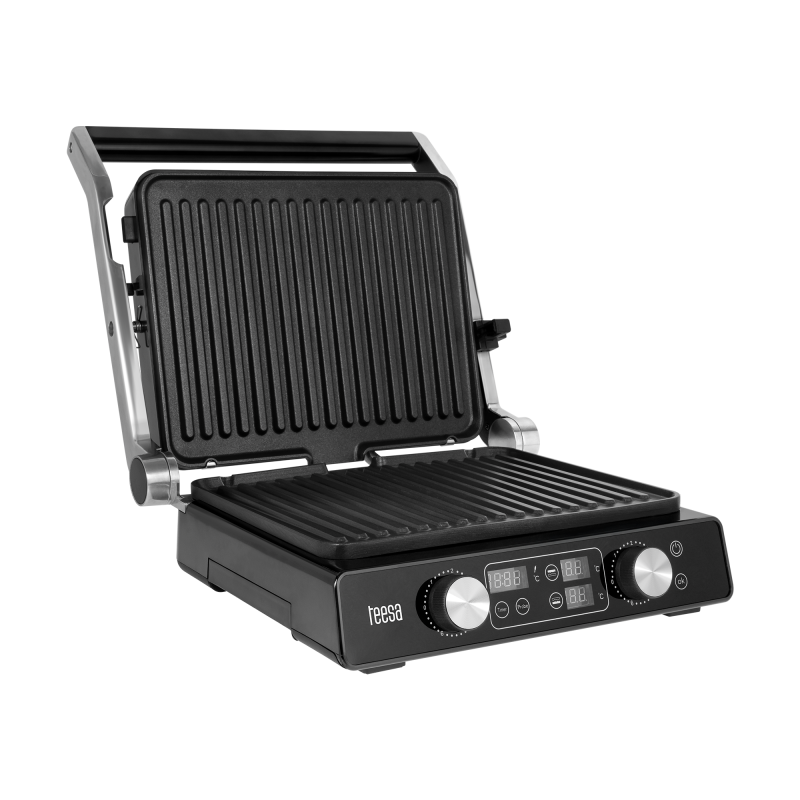 Grill elektryczny TEESA , panini grill , opiekacz, 3 pozycje , wyjmowane wkłady, 2000W