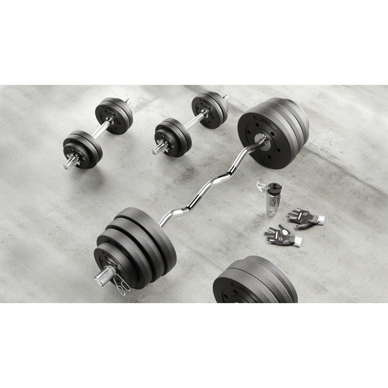 Gryf prosty, sztanga 25mm 150cm 5.6kg REBEL ACTIVE