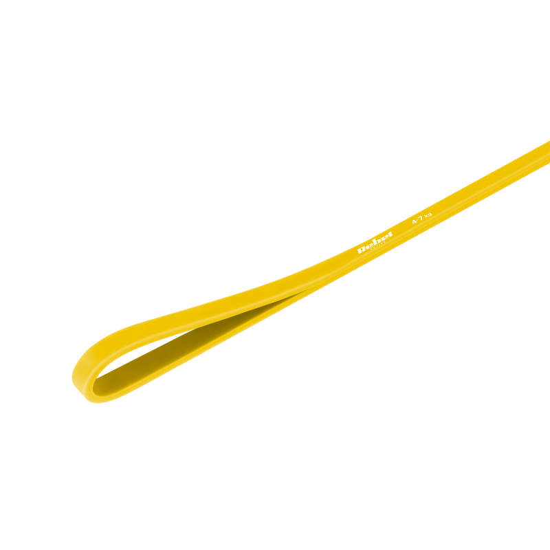 Guma do ćwiczeń lateksowa - Power Band PL-1, żółta 4-7 kg REBEL ACTIVE