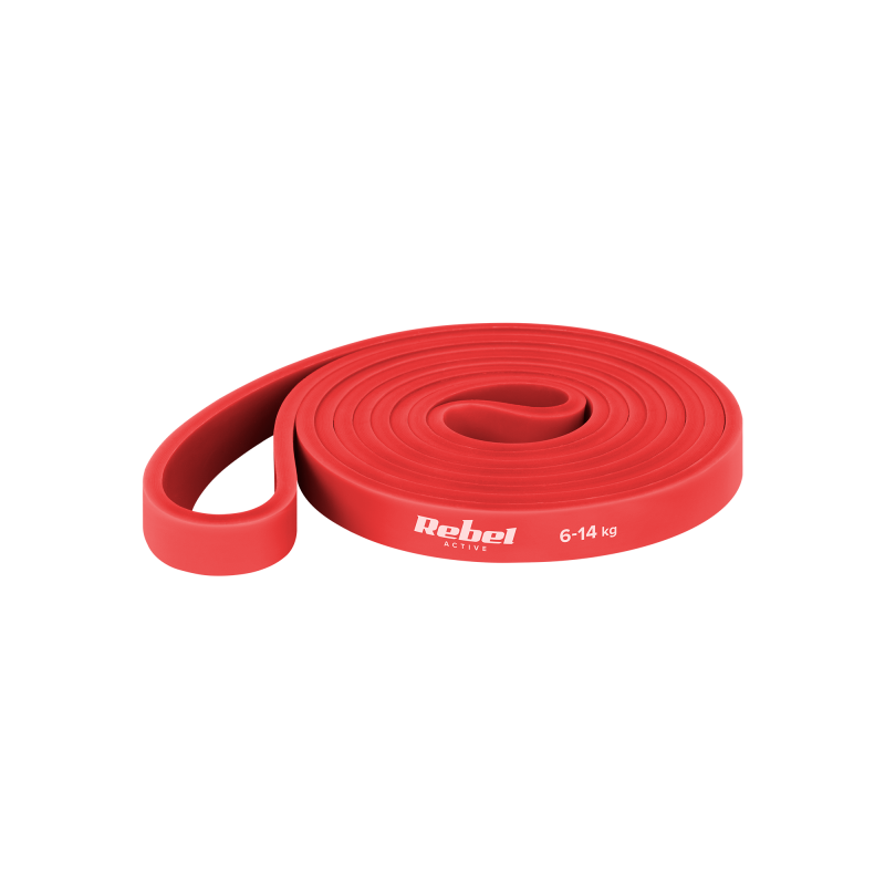 Guma do ćwiczeń lateksowa - Power Band PL-2, czerwona 6-14 kg REBEL ACTIVE