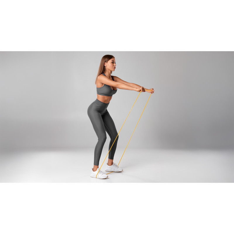 Guma do ćwiczeń lateksowa - Power Band PL-3, czarna 16-32 kg REBEL ACTIVE