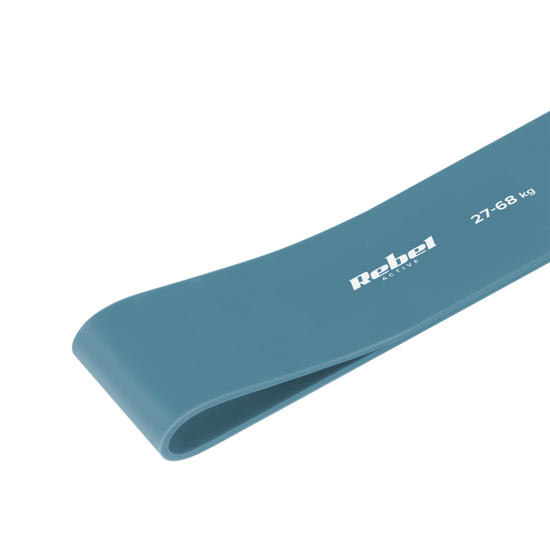 Guma do ćwiczeń lateksowa - Power Band PL-6, niebieska 27-68 kg REBEL ACTIVE