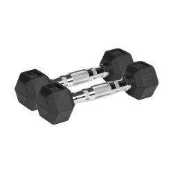 Hantle żeliwne gumowane HEX 2x1 kg REBEL ACTIVE