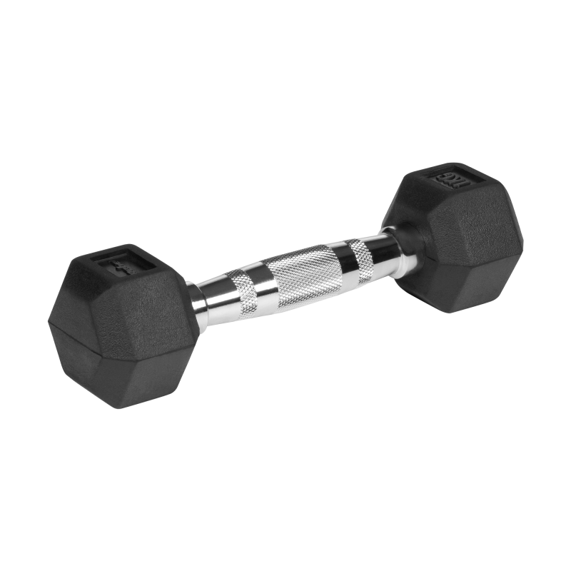 Hantle żeliwne gumowane HEX 2x1 kg REBEL ACTIVE