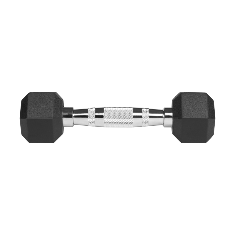 Hantle żeliwne gumowane HEX 2x1 kg REBEL ACTIVE