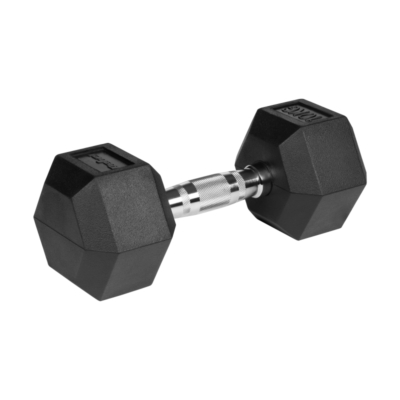 Hantle żeliwne gumowane HEX 2x10 kg REBEL ACTIVE