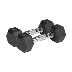 Hantle żeliwne gumowane HEX 2x2.5 kg REBEL ACTIVE