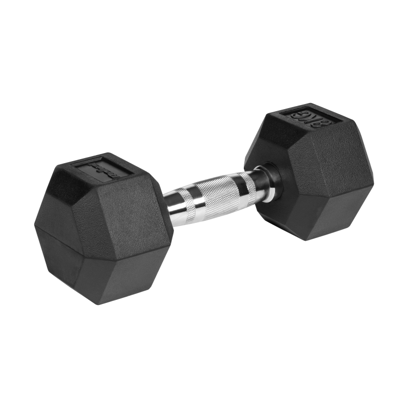 Hantle żeliwne gumowane HEX 2x8 kg REBEL ACTIVE