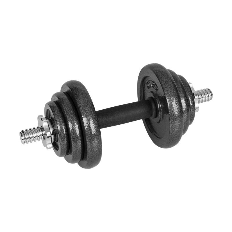 Hantle żeliwne regulowane w walizce z gryfem, zestaw 20kg REBEL ACTIVE