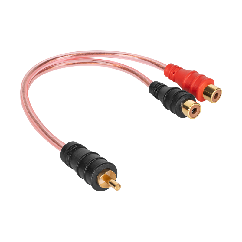 Kabel 1 x RCA wtyk - 2 gniazda RCA 0.2m