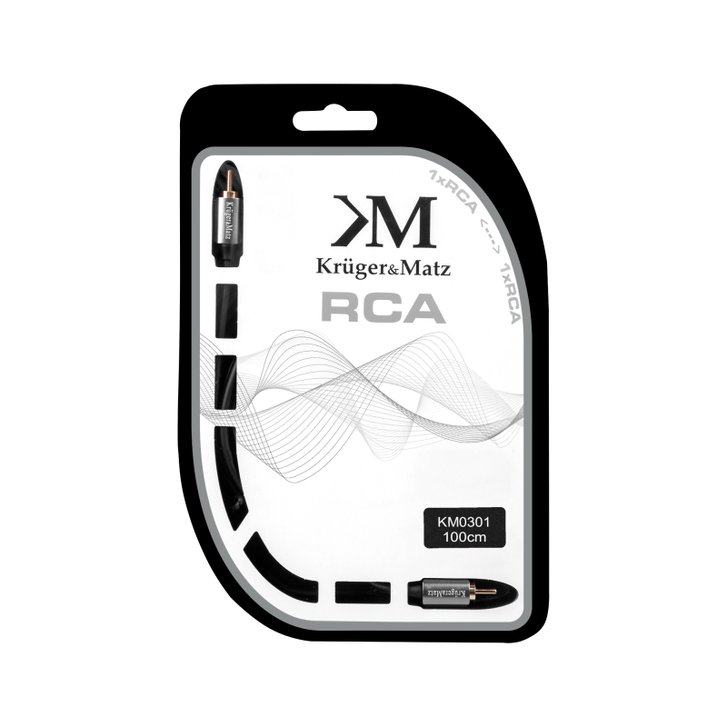 Kabel 1RCA-1RCA 1.0m Kruger&Matz