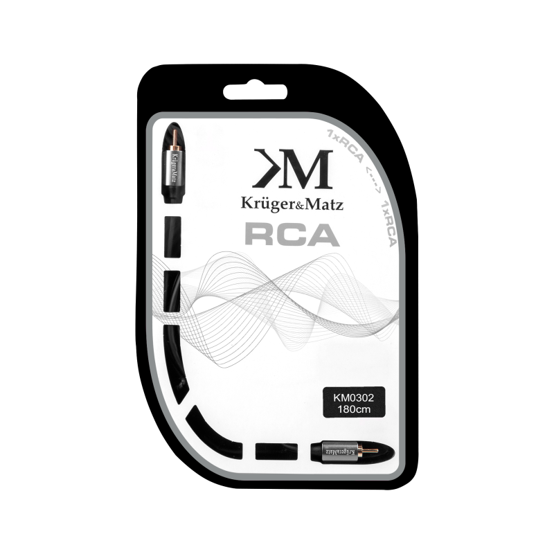 Kabel 1RCA-1RCA 1.8m Kruger&Matz