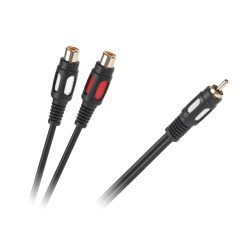 Kabel 1RCA-2 gniazda RCA 25cm