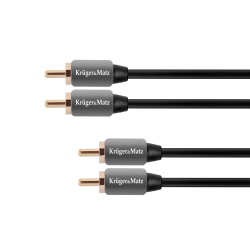 Kabel 2RCA-2RCA 0.5m Kruger&Matz