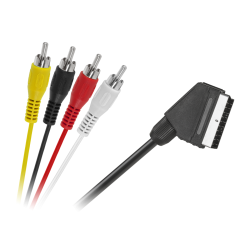 Kabel EURO - 4 x RCA 1,2m
