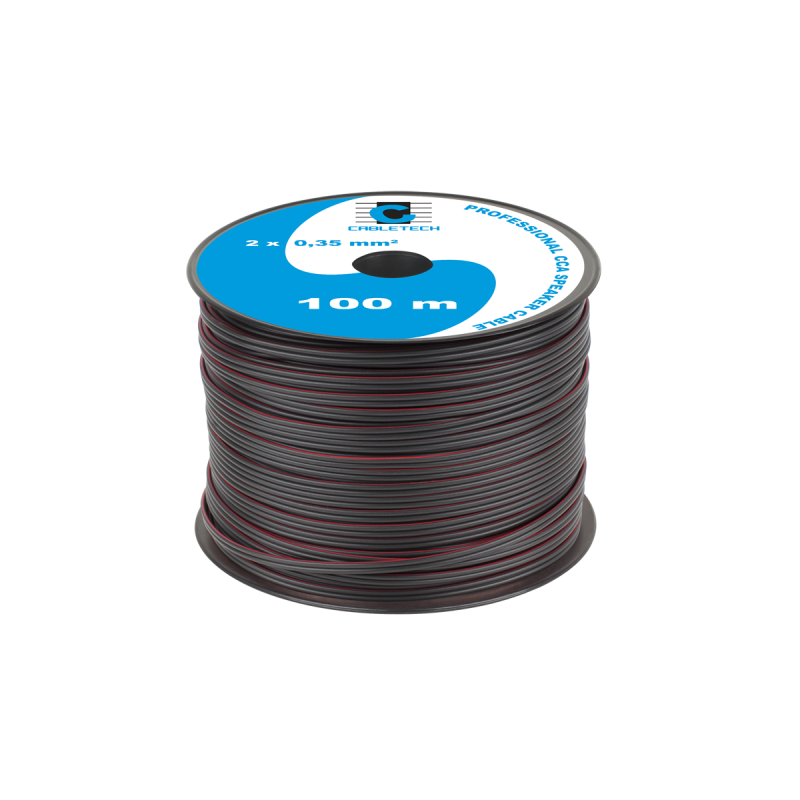 Kabel głośnikowy CCA 0.35mm czarny