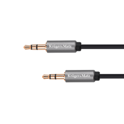 Kabel jack 3.5 wtyk stereo - 3.5 wtyk stereo 1m Kruger&Matz Basic